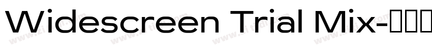 Widescreen Trial Mix字体转换